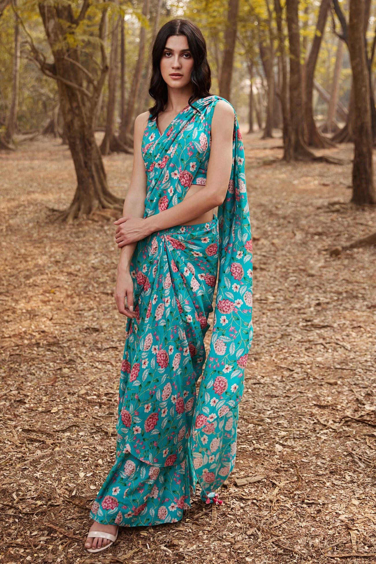 2 - River Blooms Saree, image 2