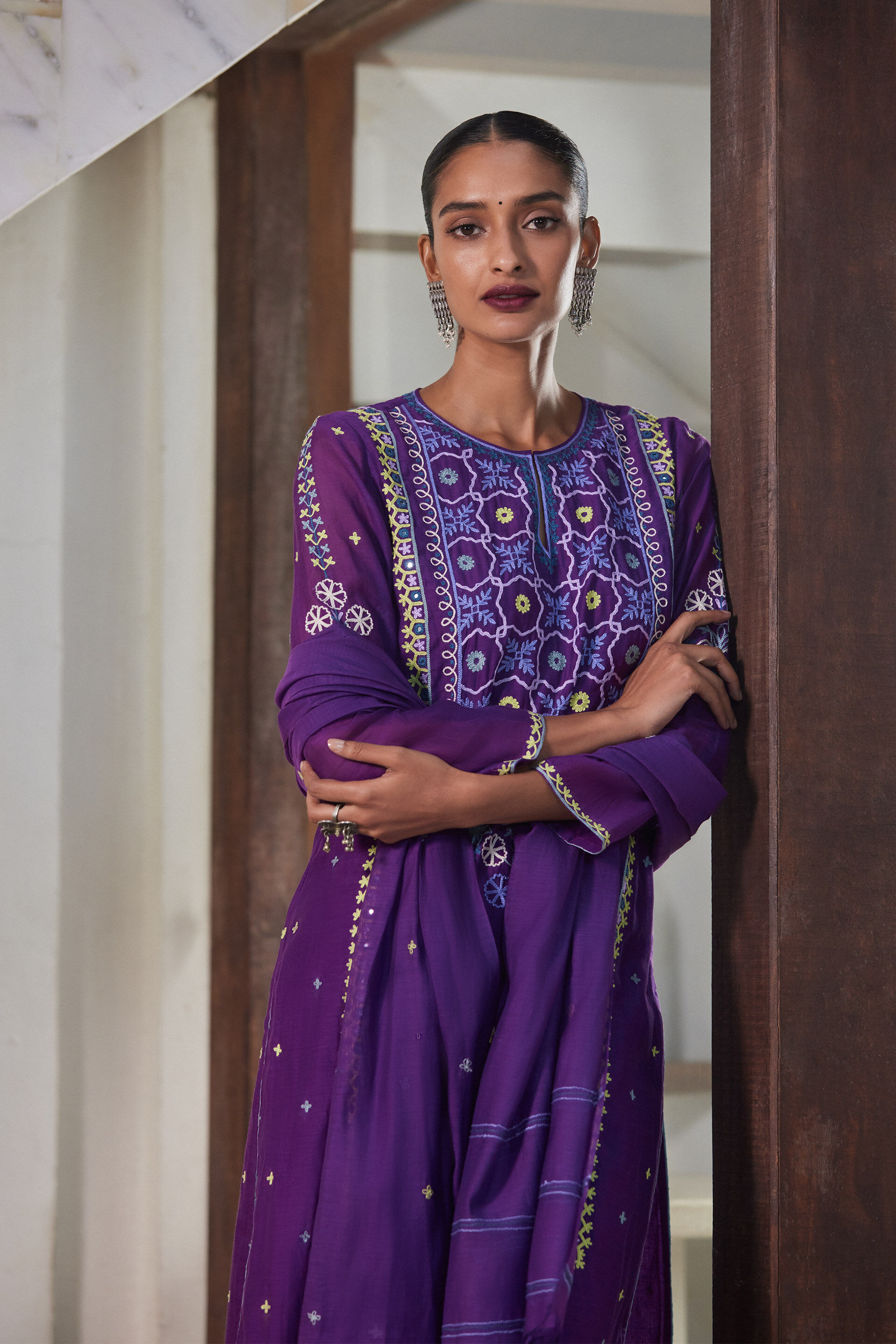 Buy Purple Pakistani Anarkali Kurta Lehenga Set, Readymade Indian Dress for  Wedding, Party, Traditional Wear, Ethnic Wear 3 Pcs Set for Women Online in  India - Etsy