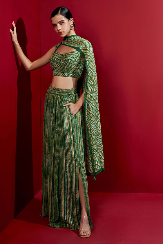 Erdene Skirt Set, Green, image 1