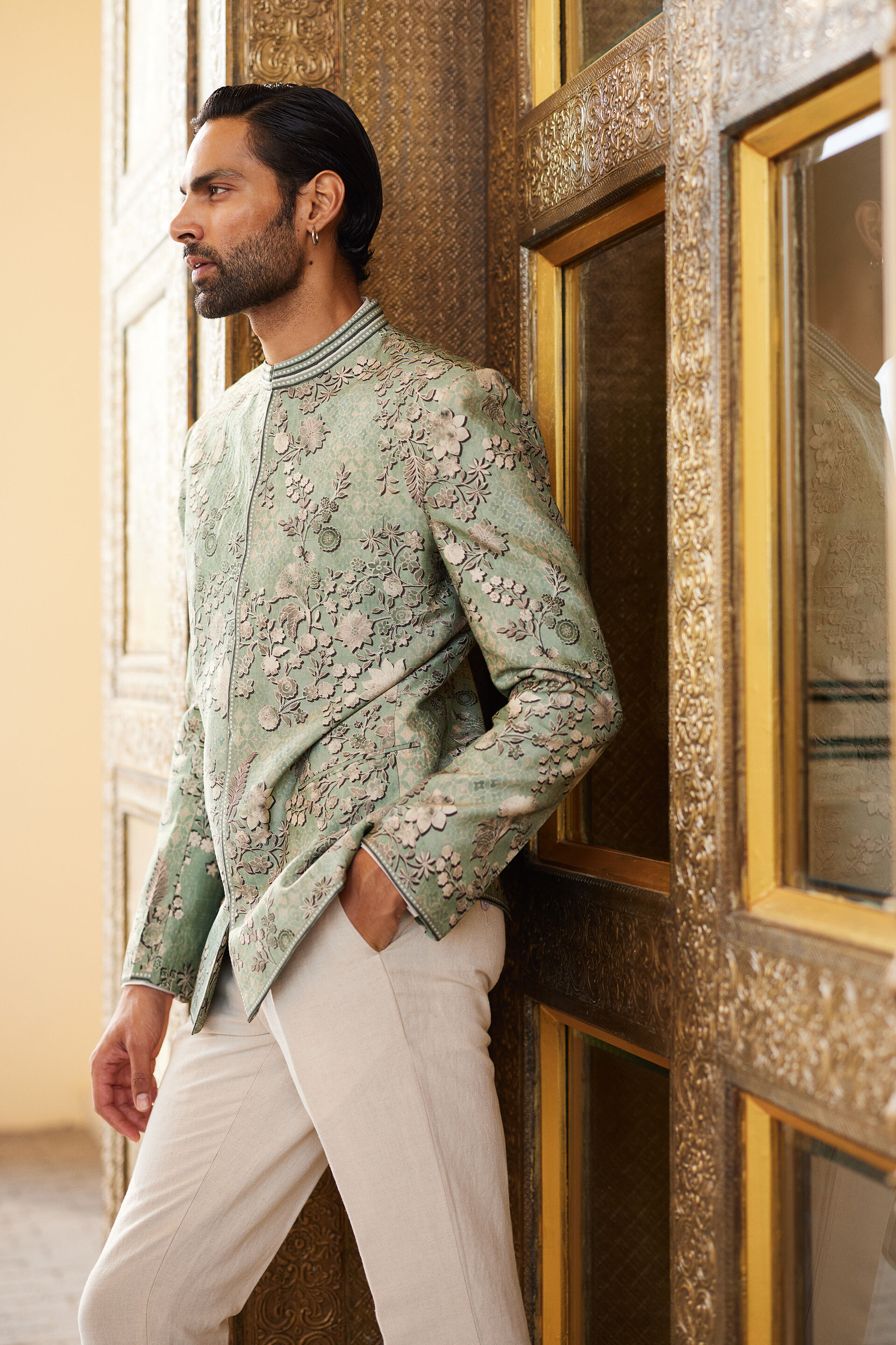 Himir Silk Bandhagala - Sage, Sage, image 4