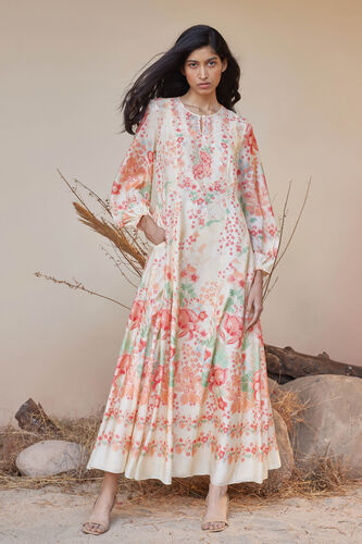 Alaya A-Line Kaftan, Cream, image 1
