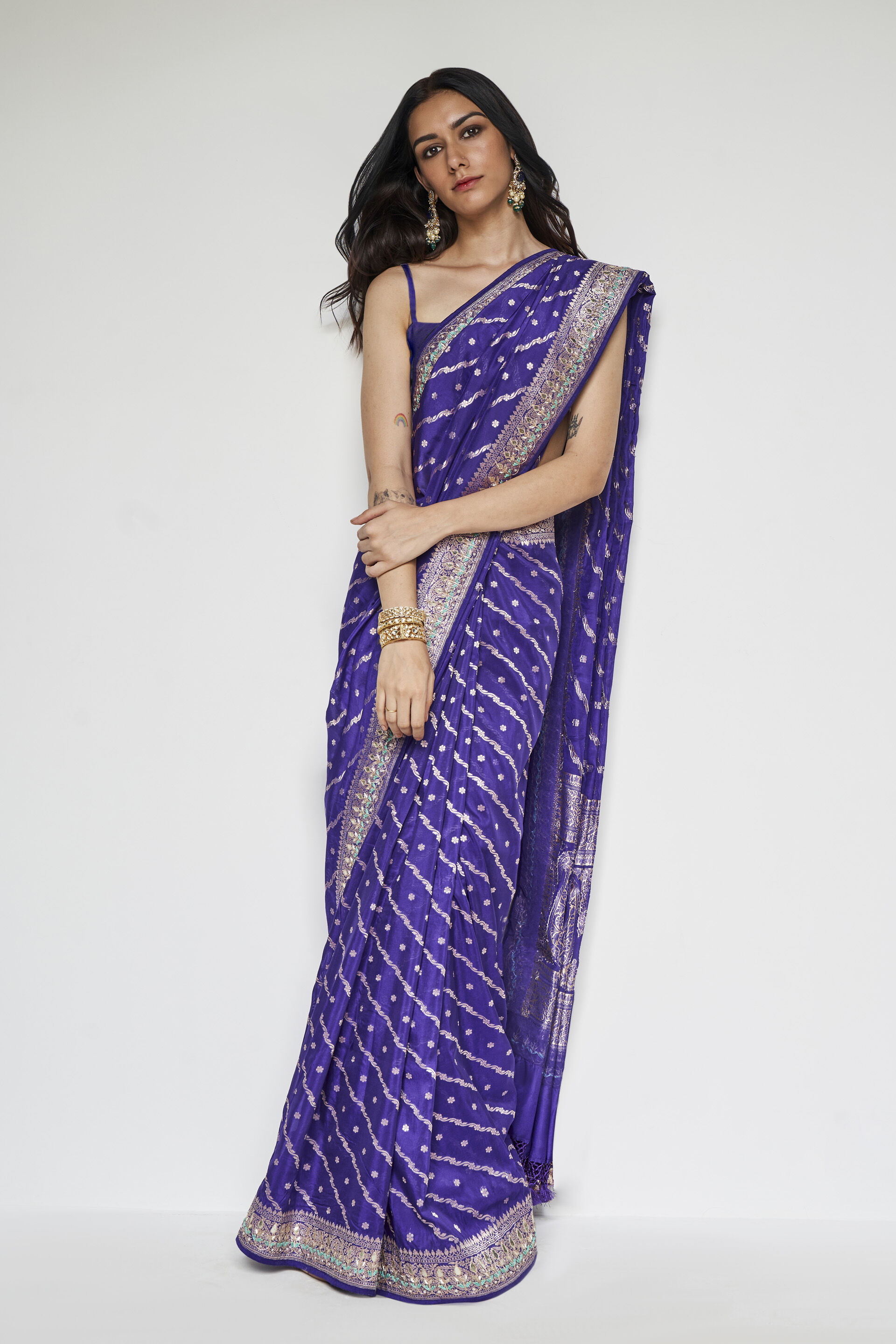 Royal Blue Color Beautiful Rich Pallu Wedding Saree – vastracloth