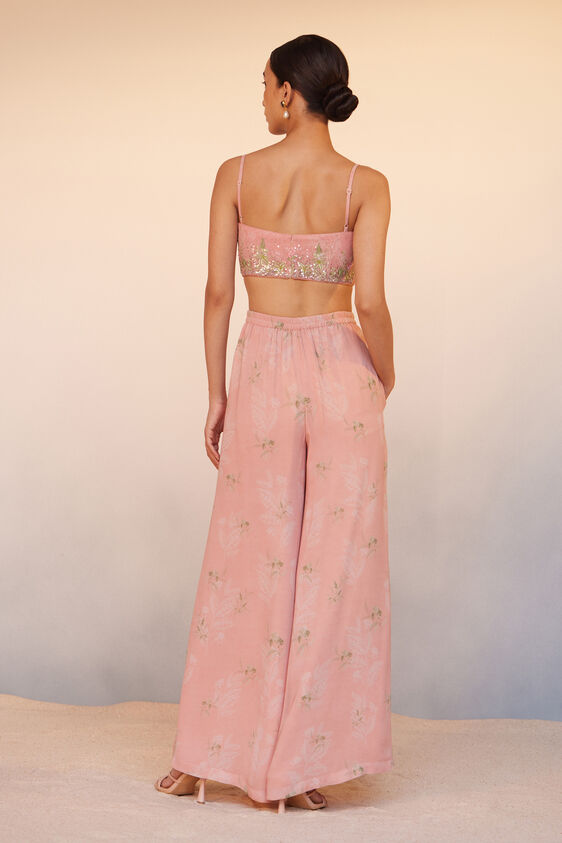 Sama Crop Top Pant Set - Blush, Blush, image 4