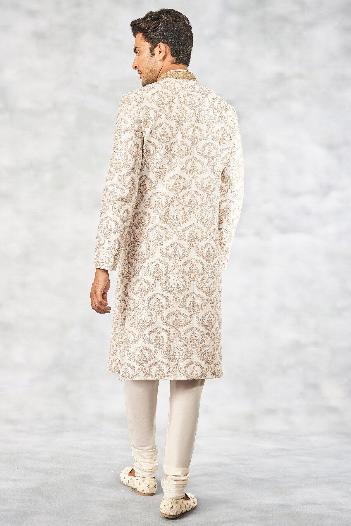 4 - Balaj Sherwani &ndash; White, image 4