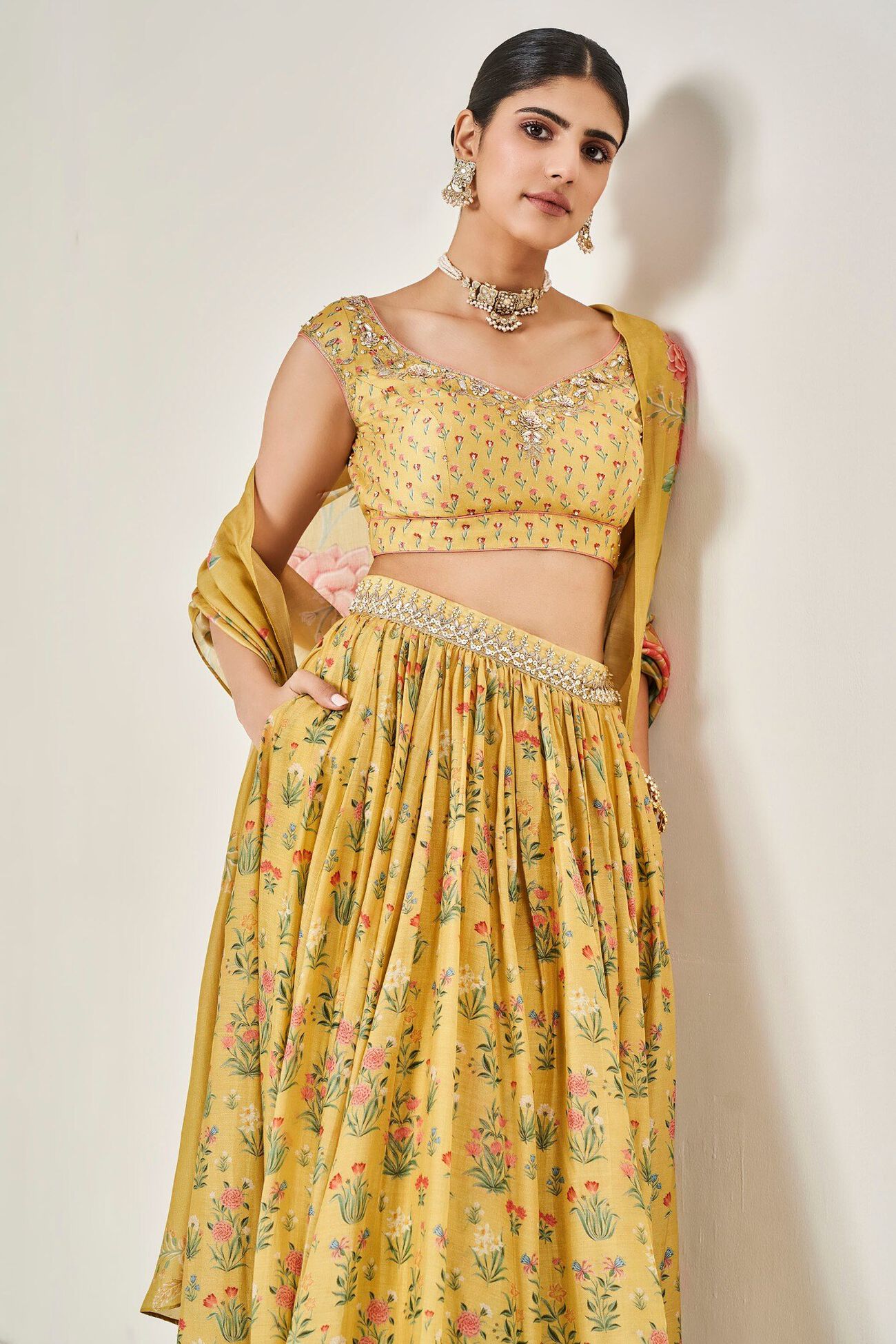 5 - Turvi Lehenga Set – Yellow, image 5