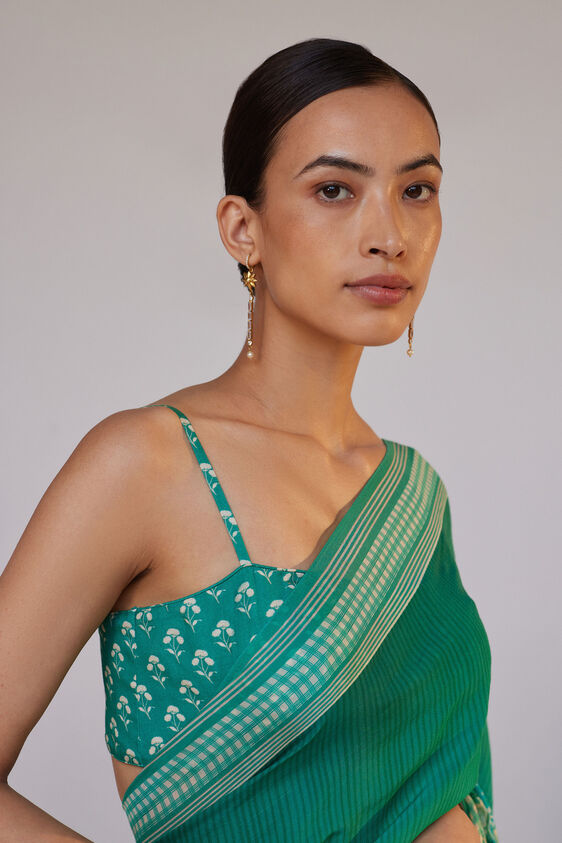 Aisling Saree Set - Green, Green, image 6
