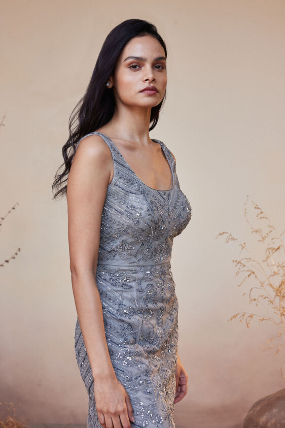 Shaden Dress - Grey, Grey, image 6