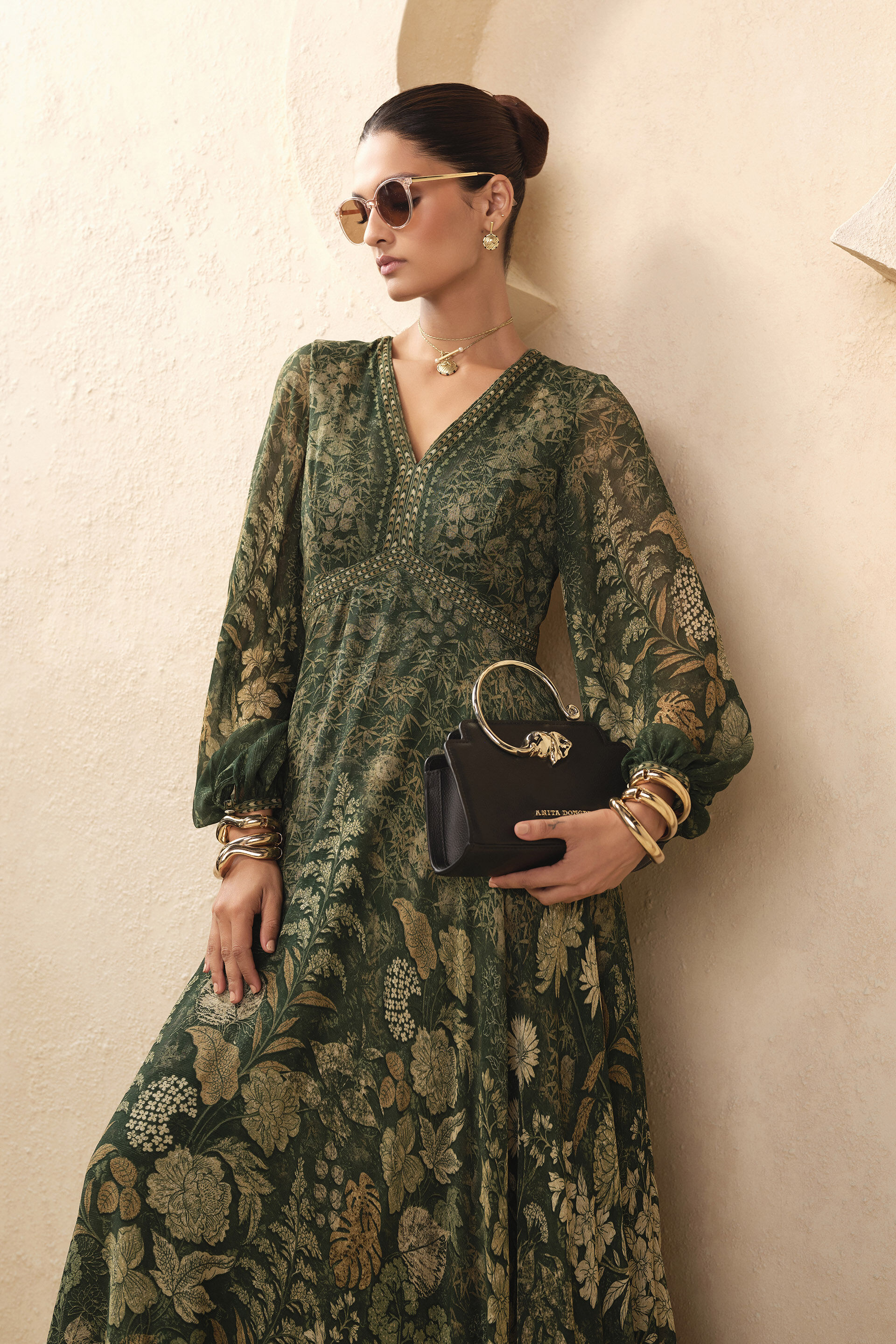 Mahek Gown - Green, Green, image 3