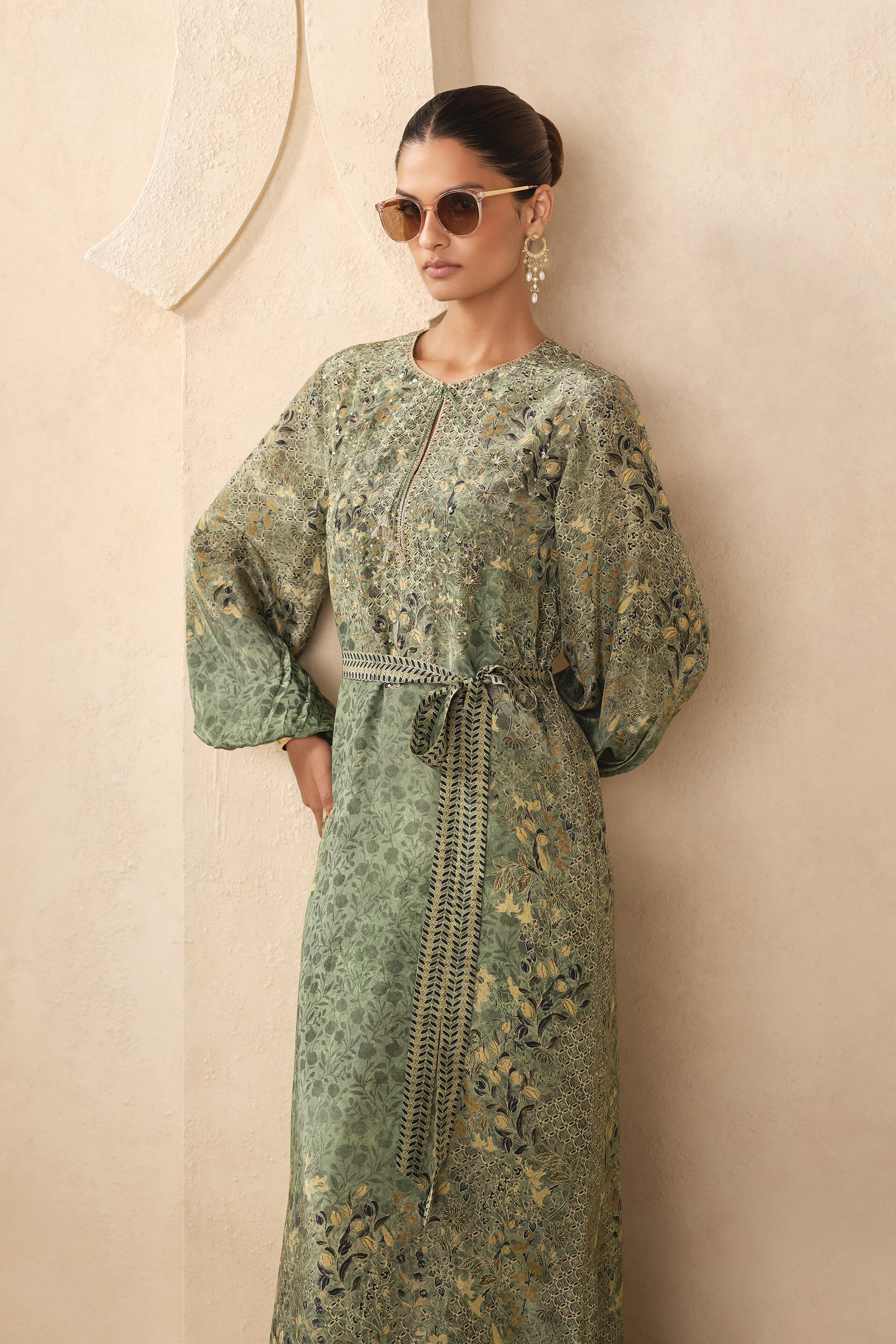 Numa Mul Kaftan - Sage, Sage, image 4