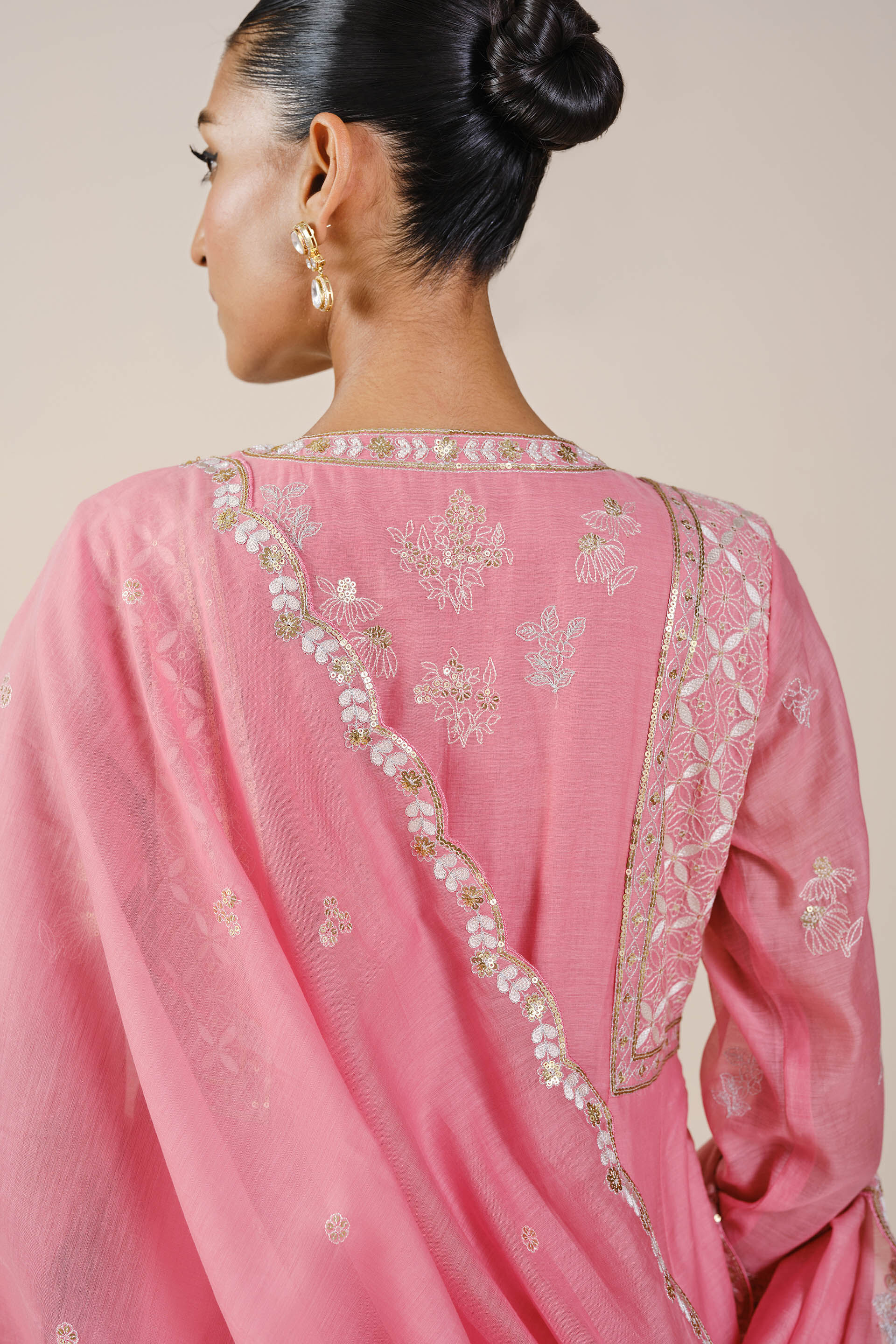 Belize Embroidered Mul Suit Set - Pink, Pink, image 6