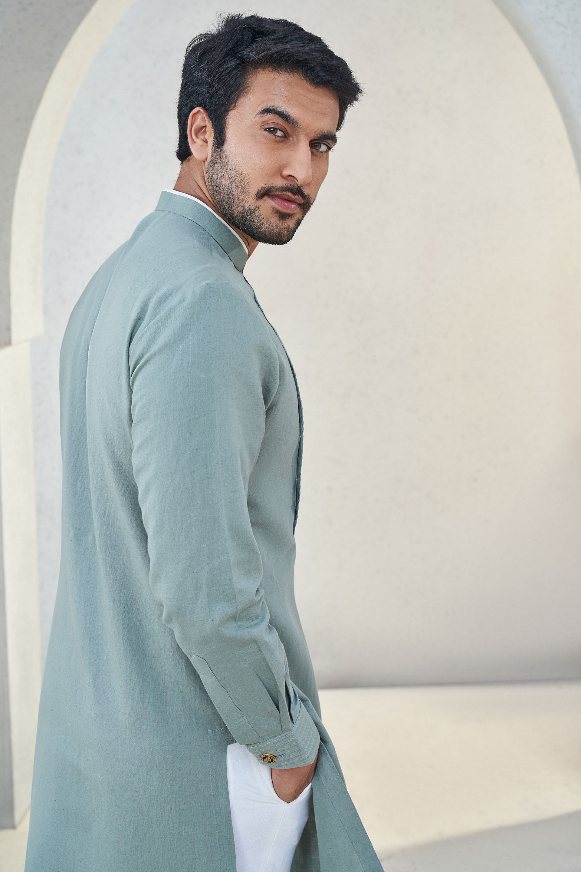 Faris Kurta - Olive, Olive, image 6