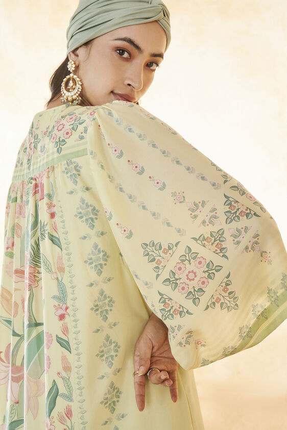 Summer Bloom Kaftan - Yellow, Yellow, image 5