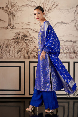 Hemani Kurta Set, Royal Blue, image 2