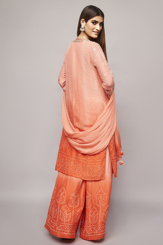 Kimaya Bandhani Kurta Set, Blush, image 2