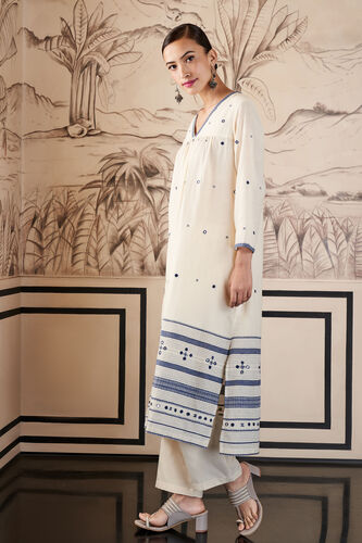 Seher Kurta Set, Cream, image 2