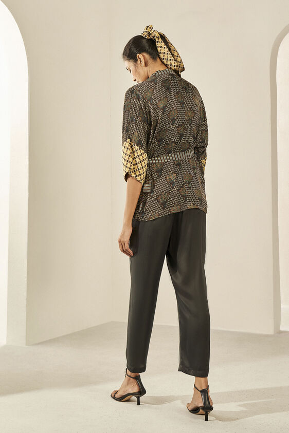 Baug Wrap Top, Brown, image 2