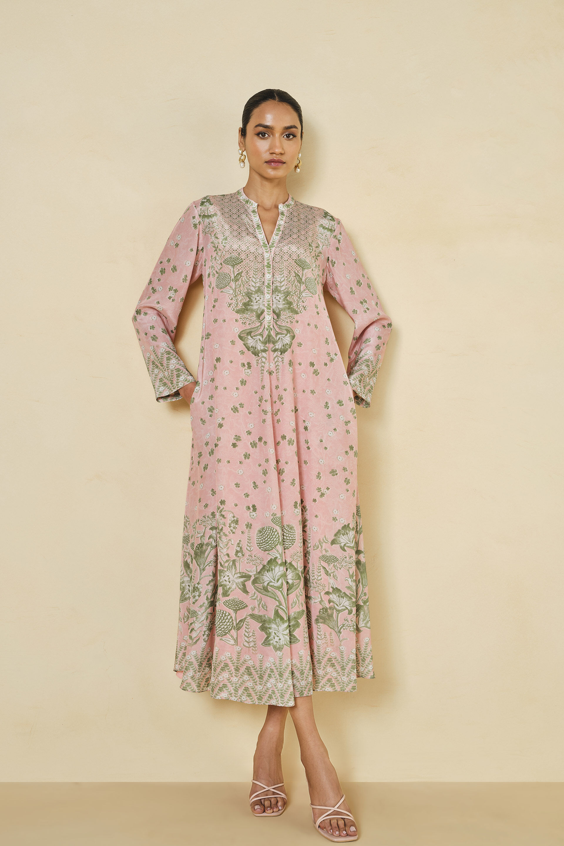 Daystar Printed Dress - Blush, Blush, image 1