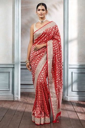 1 - Pankuni Saree Set – Red, image 1