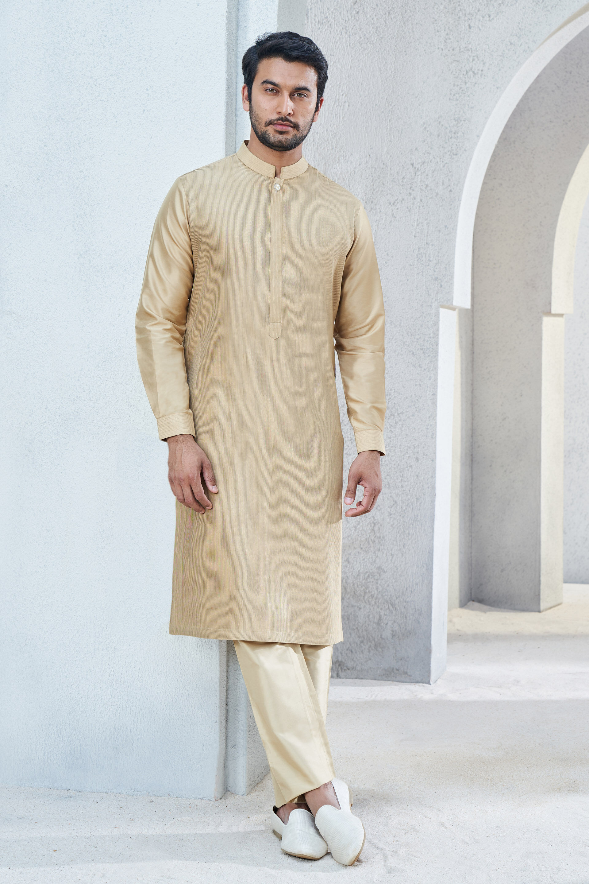 Affan Kurta - Gold, Gold, image 1