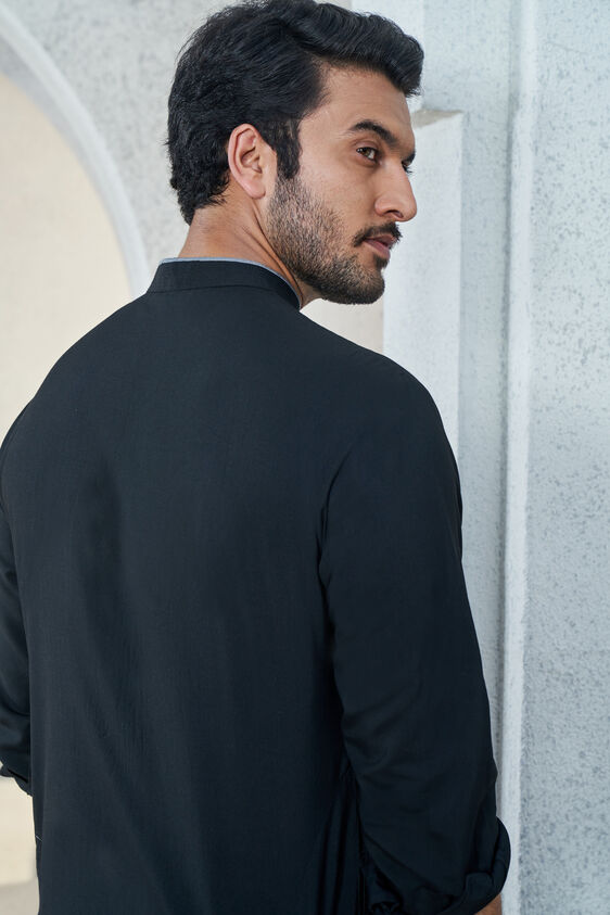 Afraz Kurta - Black, Black, image 7