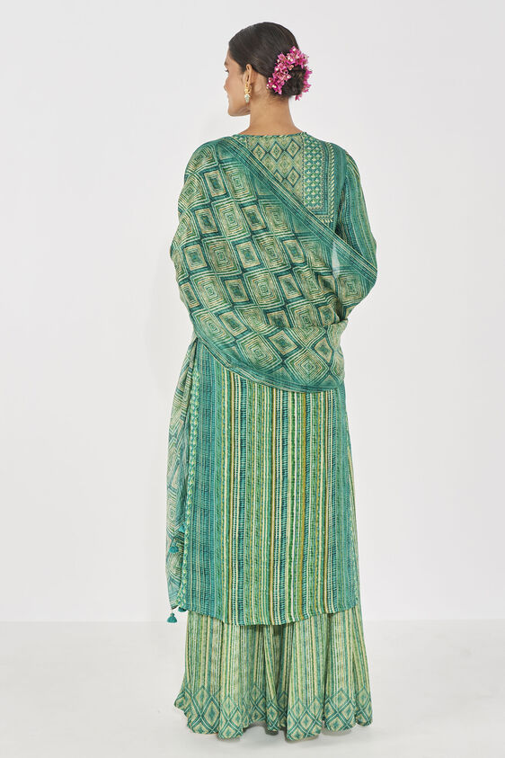 Roohi Kurta Set, Green, image 3