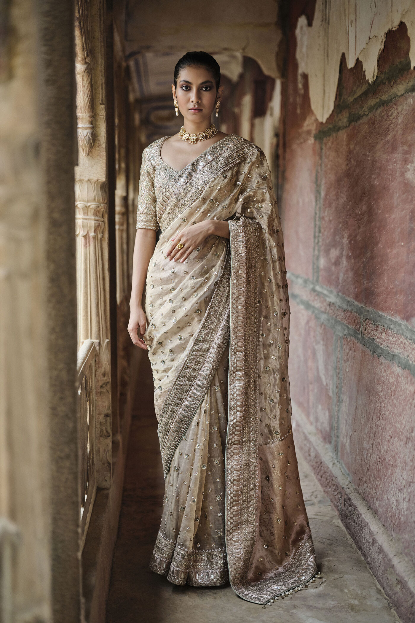 gold saree dress New Indian Pakistani Bollywood Designer sarees for women sari party wear dress