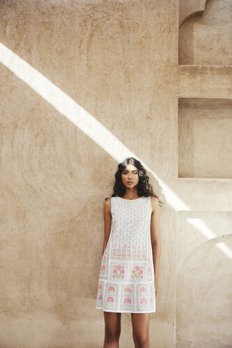 Luna Dress, White, image 1
