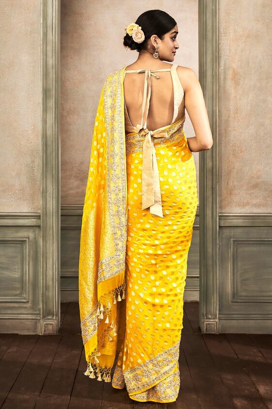 3 - Rahini Saree Set – Yellow, image 3
