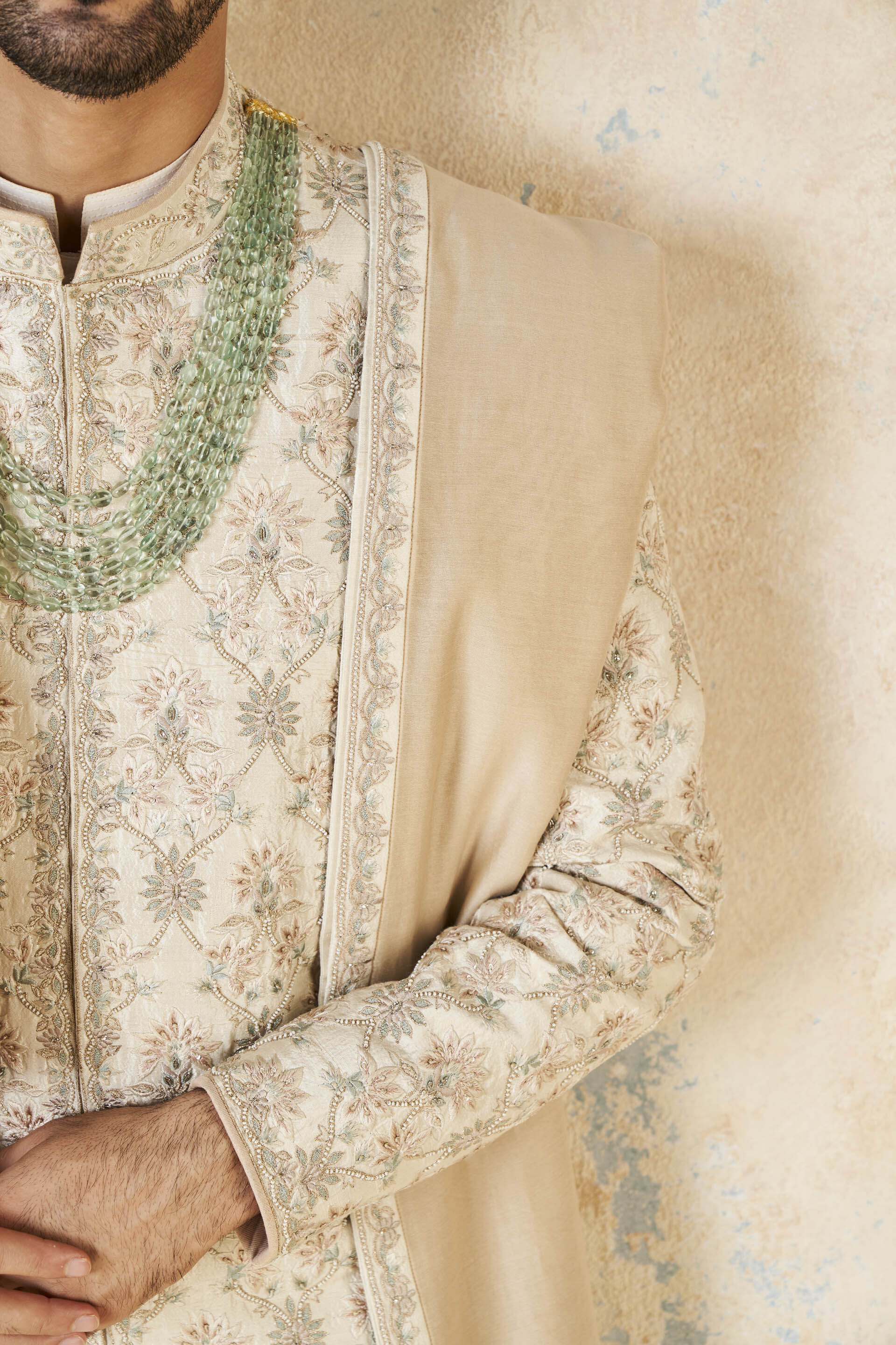 Svojas Silk Dupatta - Ivory