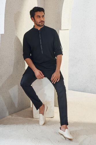 Afraz Kurta - Black, Black, image 6