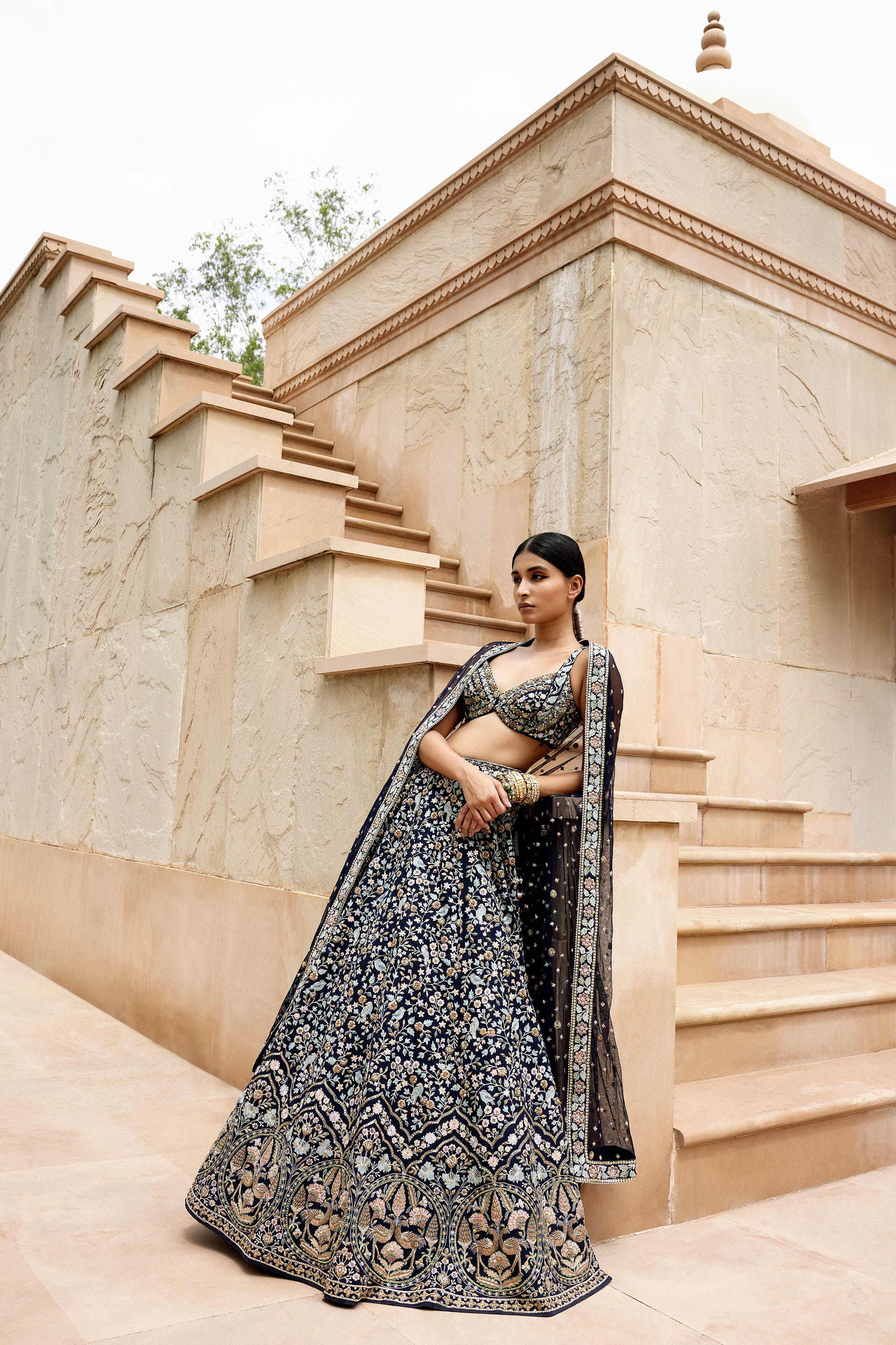 Bride Donned A Pink-Hued Lehenga By Designer, Anita Dongre, Sets Trend With  Her Open Tresses