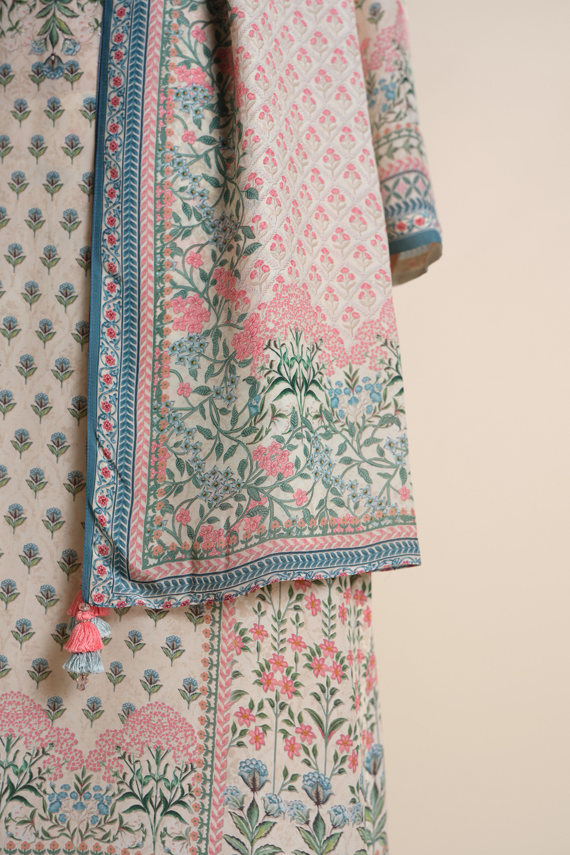 Indivarini Kurta Set - Cream, Cream, image 10