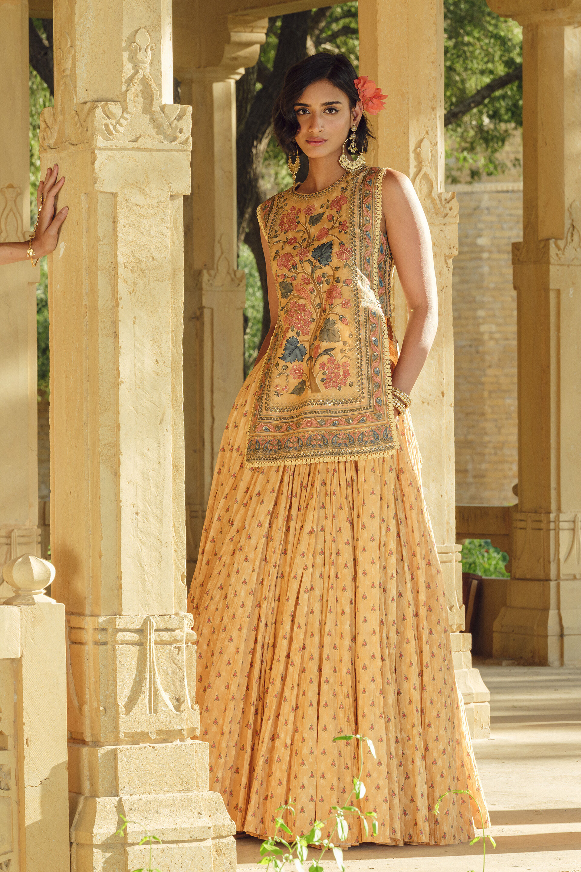 Azza Skirt Set - Yellow, Yellow, image 4