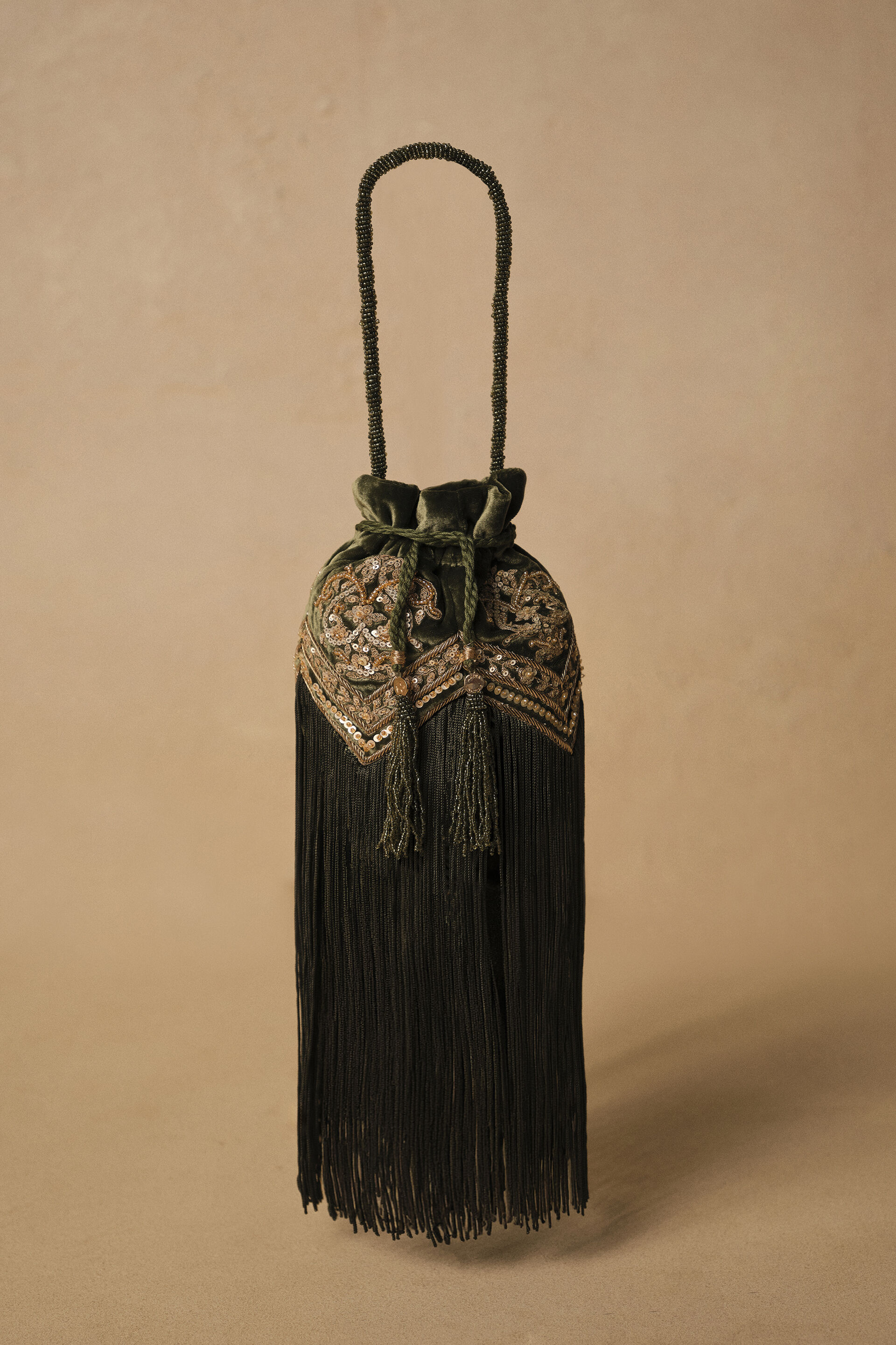 Song of the Wilderness Fringe Potli - Tanager Green
