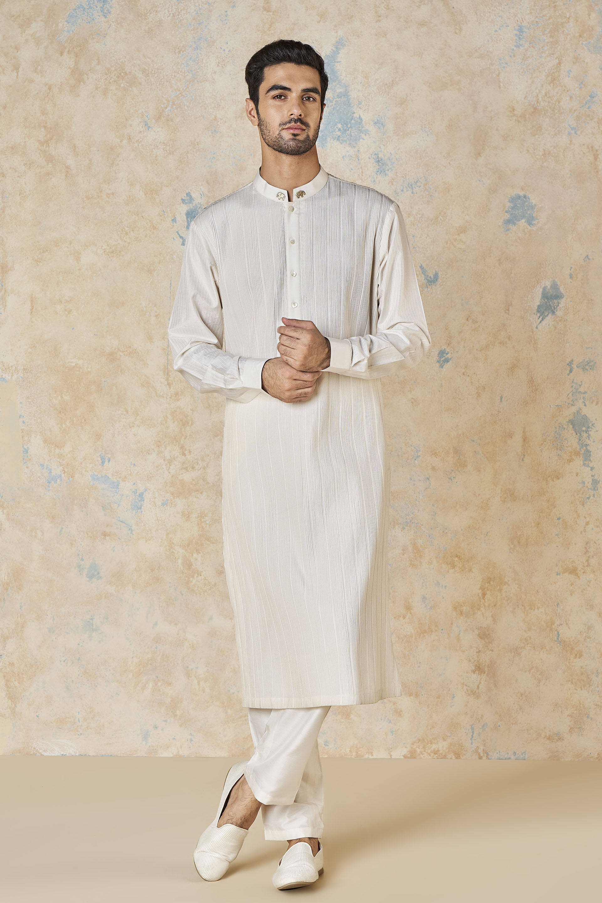 Sifar Silk Kurta - Ivory