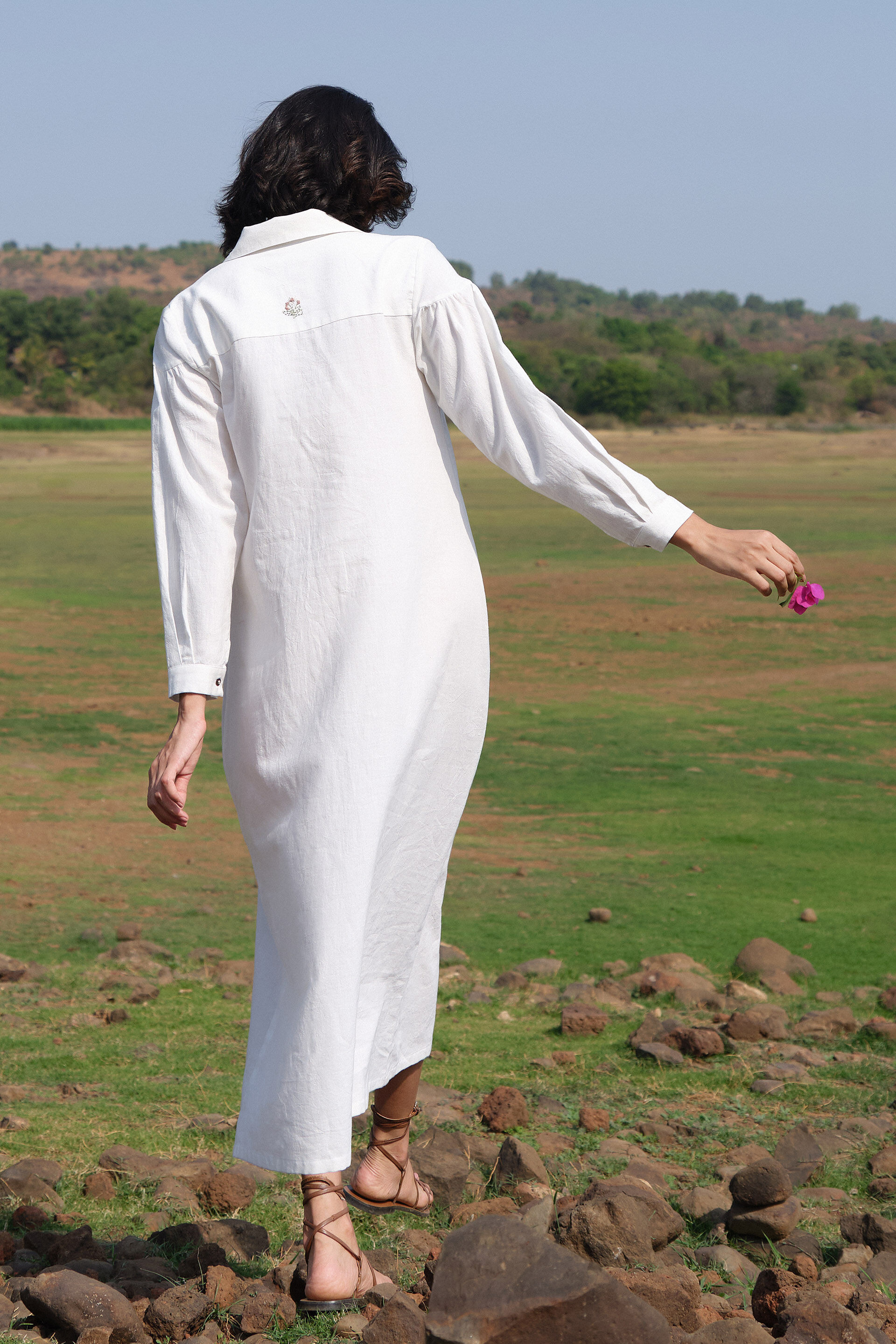 Yarrow Dress - Ivory, Ivory, image 5