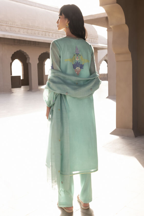 Kashvi Kurta Set - Aqua, Aqua, image 2