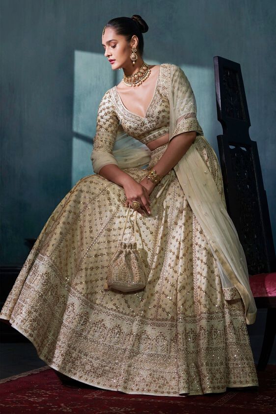 2 - Ananta Lehenga Set – Gold, image 3