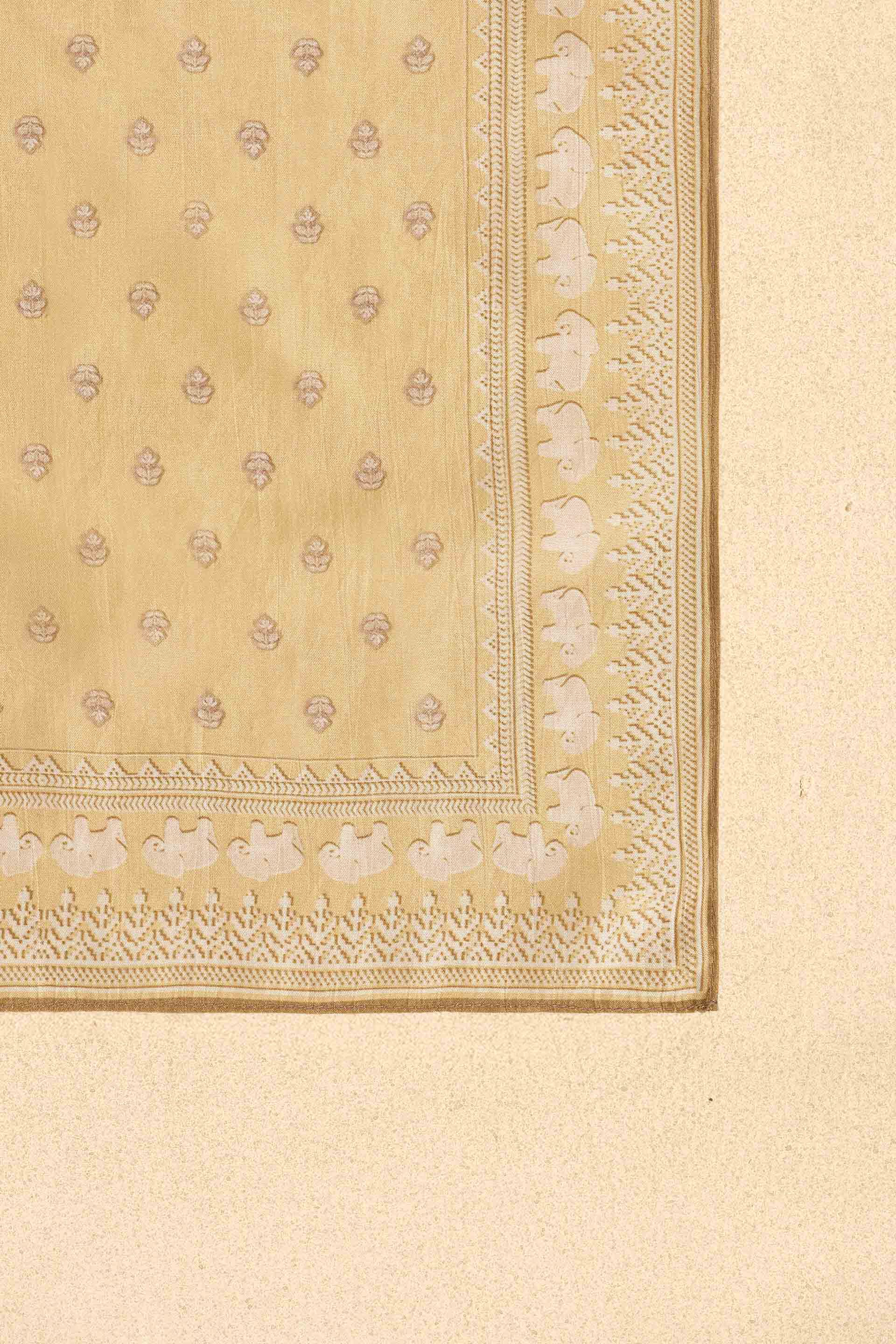Zahir Silk Pocket Square - Mustard