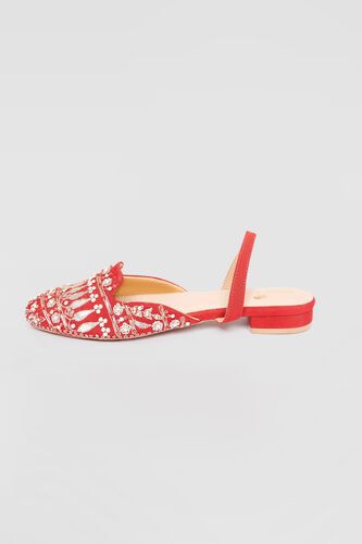 2 - Chinnar Sling-Back Mules - Red, image 2