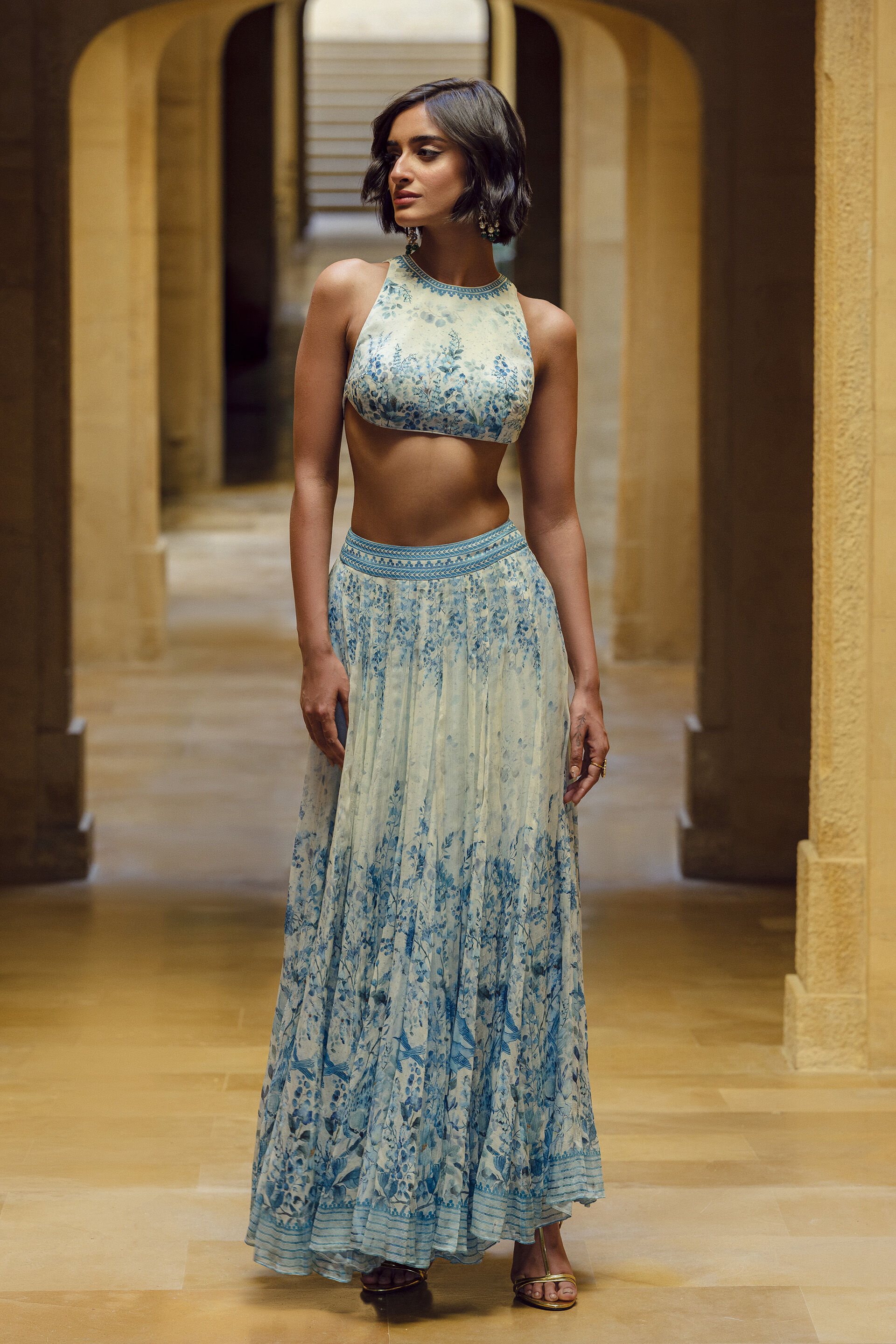 Aluma Skirt Set - Powder Blue