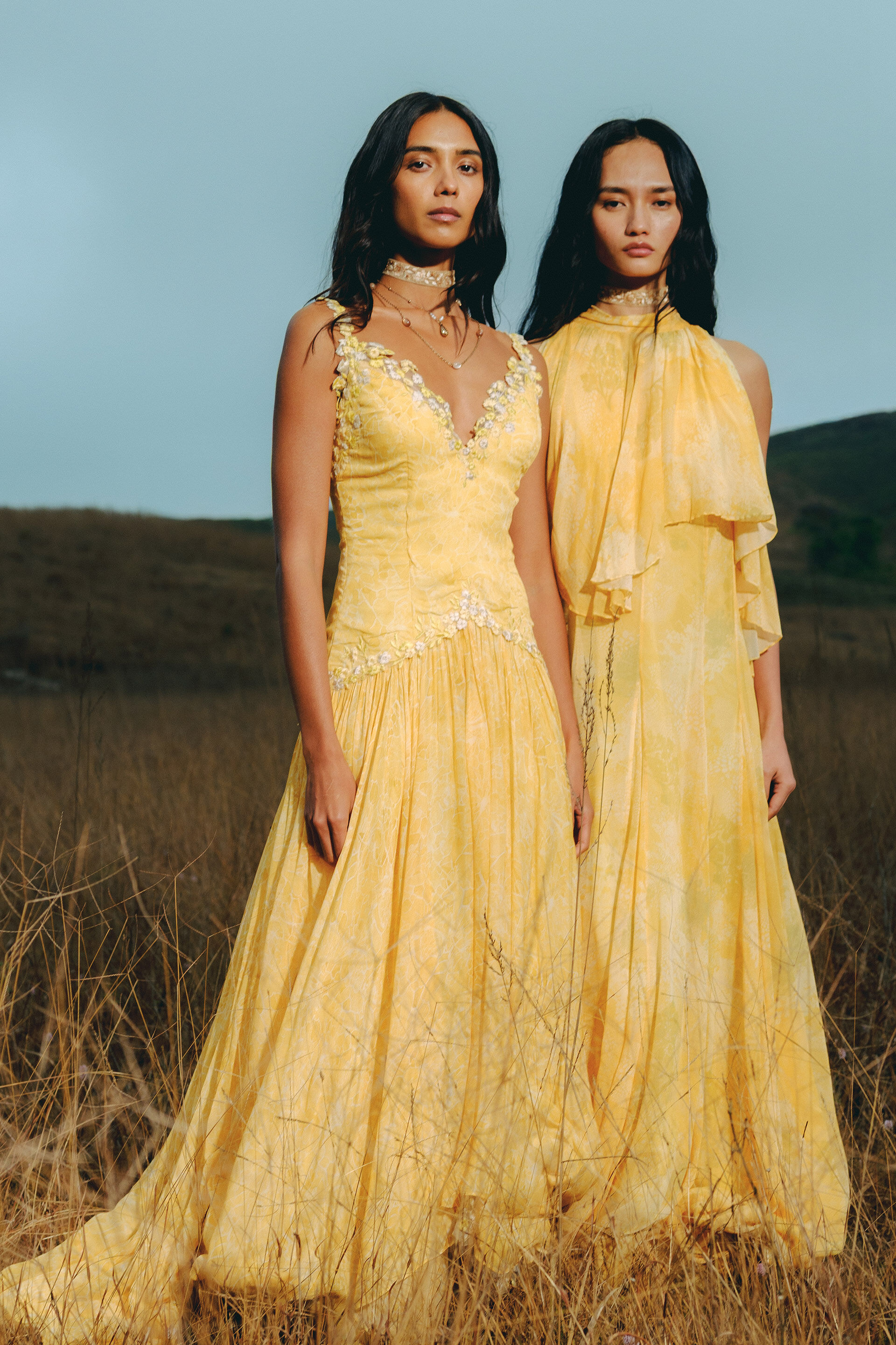 Satsuma Bemberg Gown - Yellow, Yellow, image 5