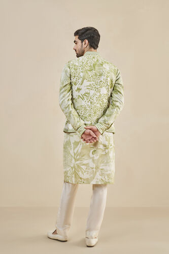 From The Tropics Nehru Jacket - Lime, Lime, image 3