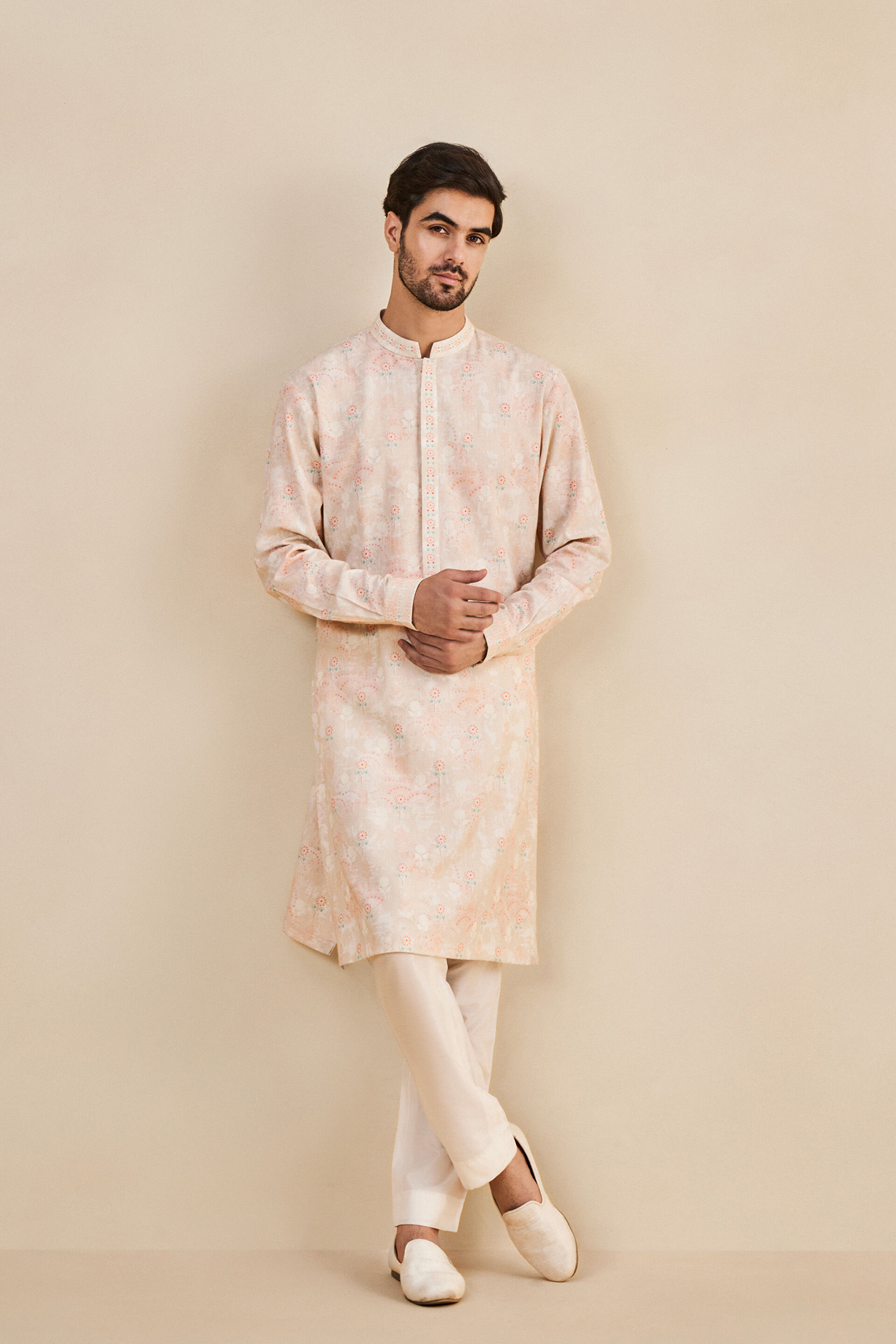 Cross men's kurta in cotton with new look ( best for wedding )