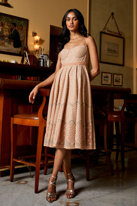 Rafah Dress - Beige, Beige, image 1