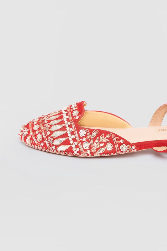 3 - Chinnar Sling-Back Mules - Red, image 3