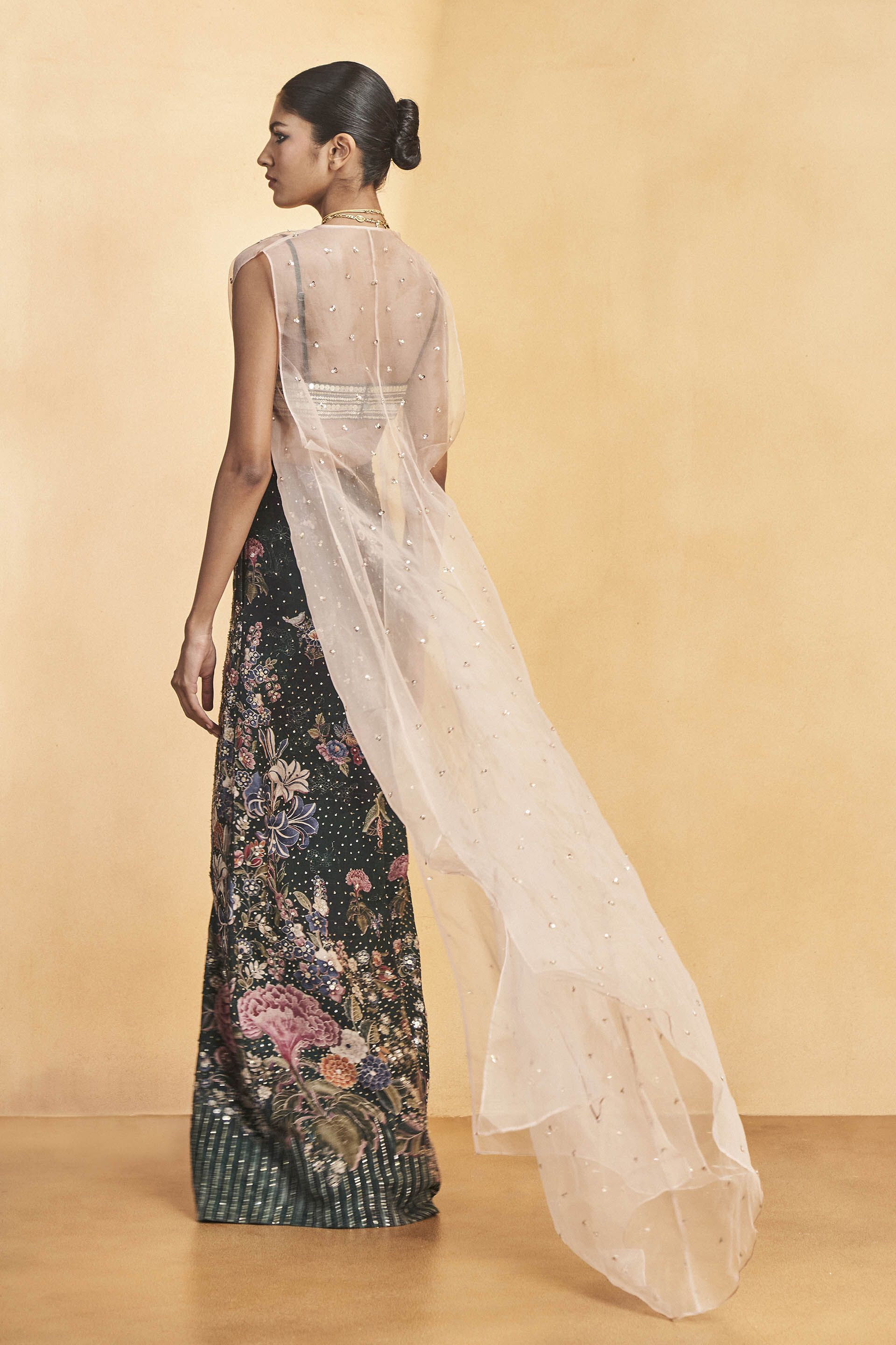 Gleam Of The Forest Silk Cape - Blush, Blush, image 3