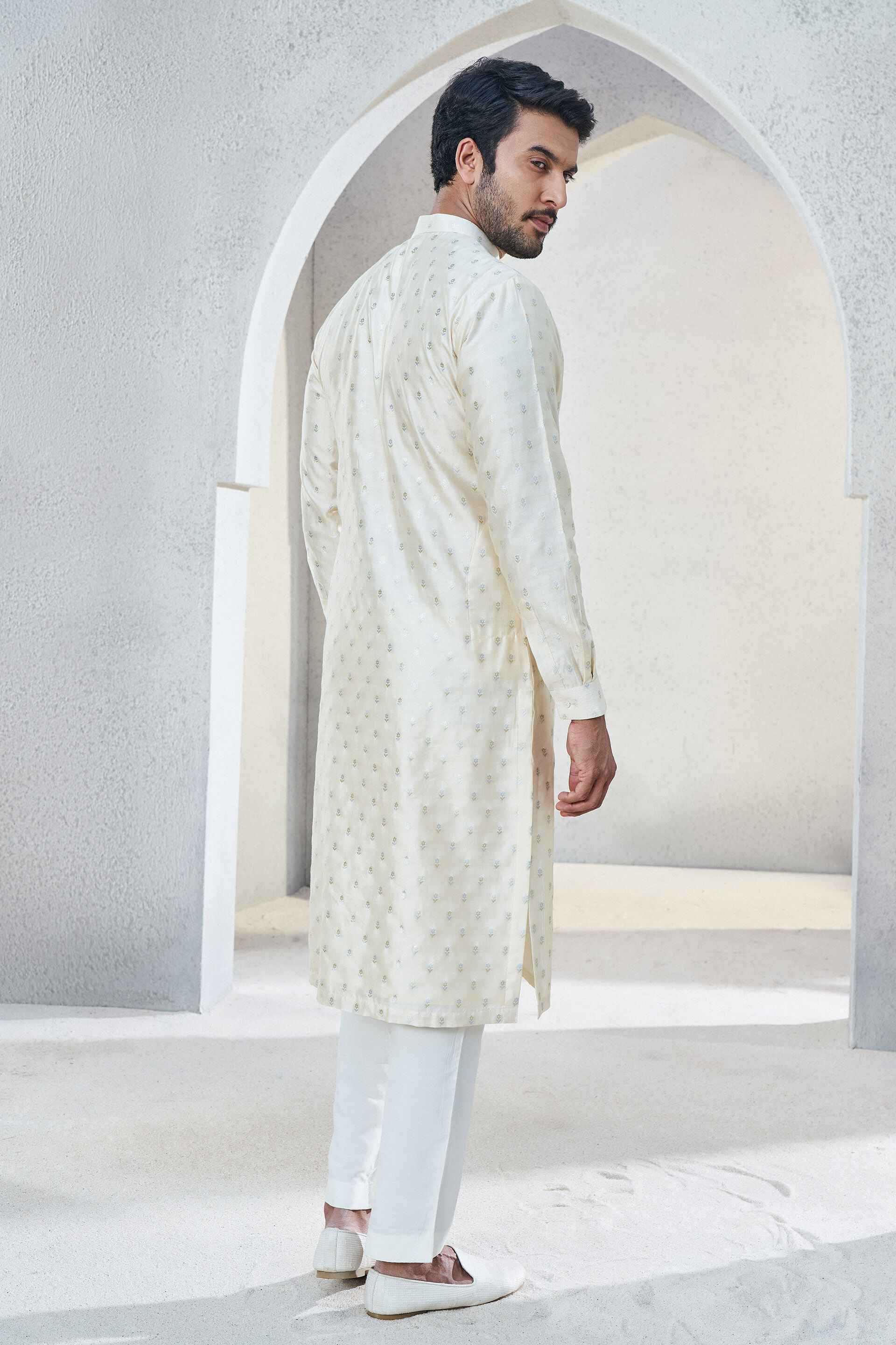 Alman Kurta - Off White, Off White, image 3