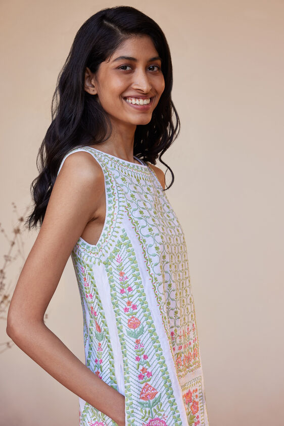 Luna Dress, White, image 7