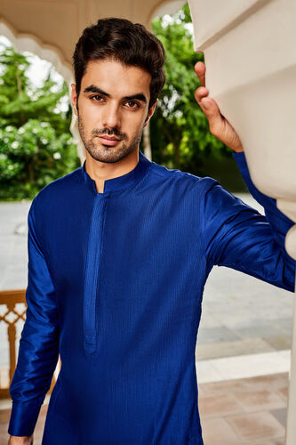 Daksh Kurta, Navy, image 4